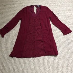 Maroon Swing Dress